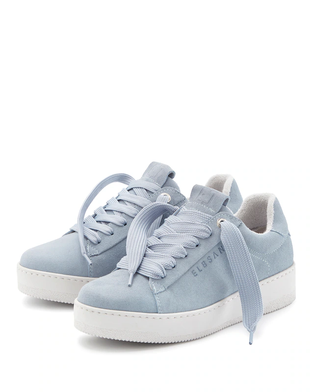 Elbsand Sneaker »Freizeitschuh, Lederschuh, Ledersneaker, Turnschuh, Schnürschuhe« aus Leder mit Plateausohle und austauschbaren Schnürsenkeln