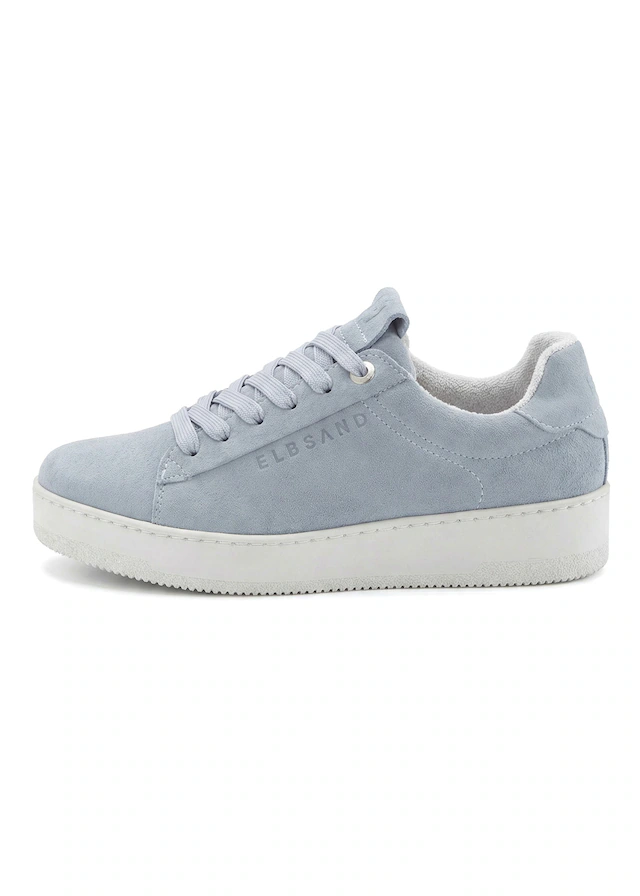 Elbsand Sneaker »Freizeitschuh, Lederschuh, Ledersneaker, Turnschuh, Schnürschuhe« aus Leder mit Plateausohle und austauschbaren Schnürsenkeln