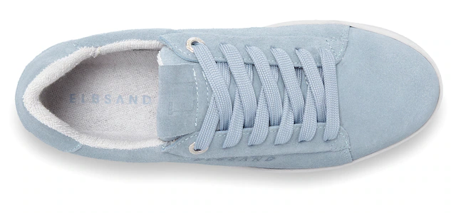Elbsand Sneaker »Freizeitschuh, Lederschuh, Ledersneaker, Turnschuh, Schnürschuhe« aus Leder mit Plateausohle und austauschbaren Schnürsenkeln