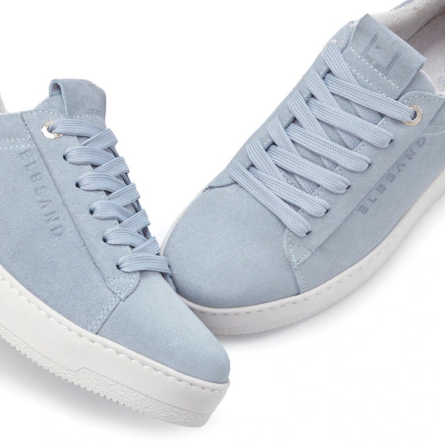 Elbsand Sneaker »Freizeitschuh, Lederschuh, Ledersneaker, Turnschuh, Schnürschuhe« aus Leder mit Plateausohle und austauschbaren Schnürsenkeln