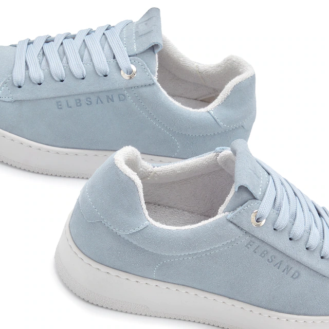 Elbsand Sneaker »Freizeitschuh, Lederschuh, Ledersneaker, Turnschuh, Schnürschuhe« aus Leder mit Plateausohle und austauschbaren Schnürsenkeln
