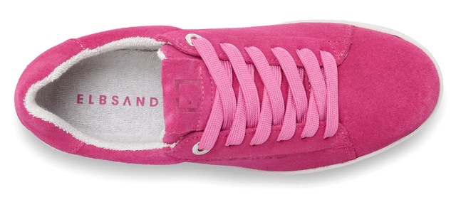 Elbsand Sneaker »Freizeitschuh, Lederschuh, Ledersneaker, Turnschuh, Schnürschuhe« aus Leder mit Plateausohle und austauschbaren Schnürsenkeln