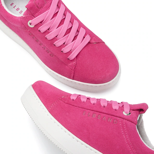 Elbsand Sneaker »Freizeitschuh, Lederschuh, Ledersneaker, Turnschuh, Schnürschuhe« aus Leder mit Plateausohle und austauschbaren Schnürsenkeln