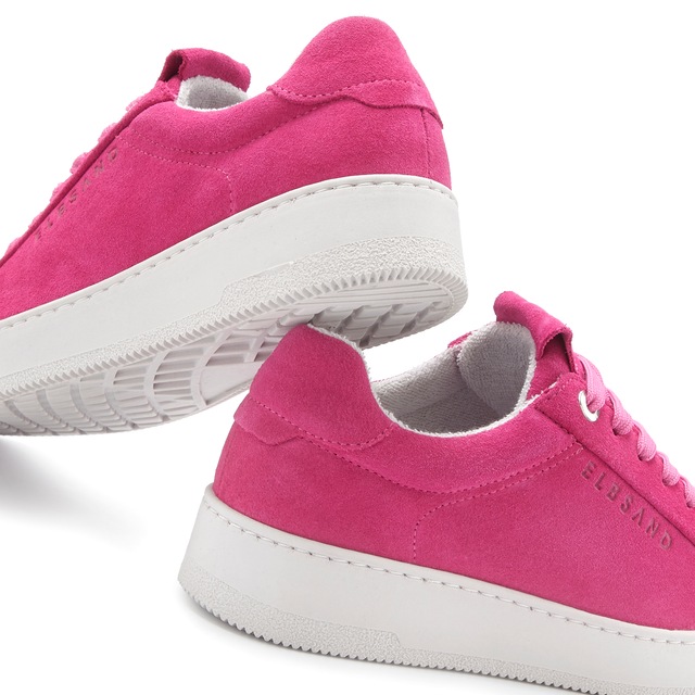 Elbsand Sneaker »Freizeitschuh, Lederschuh, Ledersneaker, Turnschuh, Schnürschuhe« aus Leder mit Plateausohle und austauschbaren Schnürsenkeln