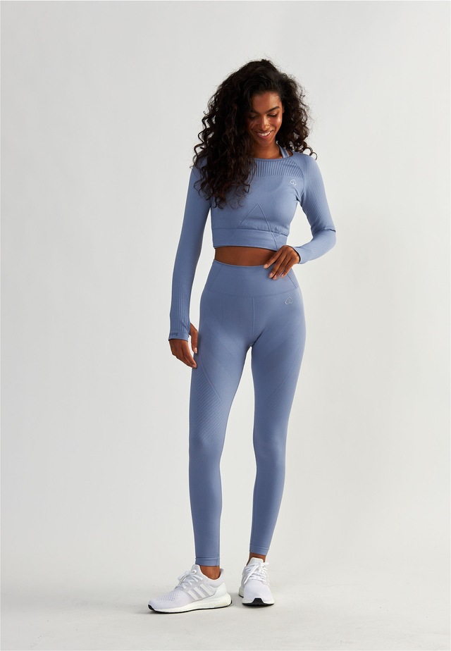 BeShaped Trainingstights »Femme Force« mit angesagtem Jacquard-Muster