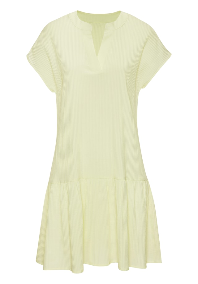Vivance Blusenkleid »aus strukturierter Ware mit Volant« Ohne Taschen lockeres Tunikakleid, Sommerkleid, Strandkleid, Basic