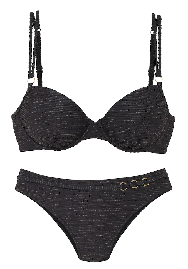 LASCANA Bügel-Bikini 0 Stk. Glitzernde Strukturware