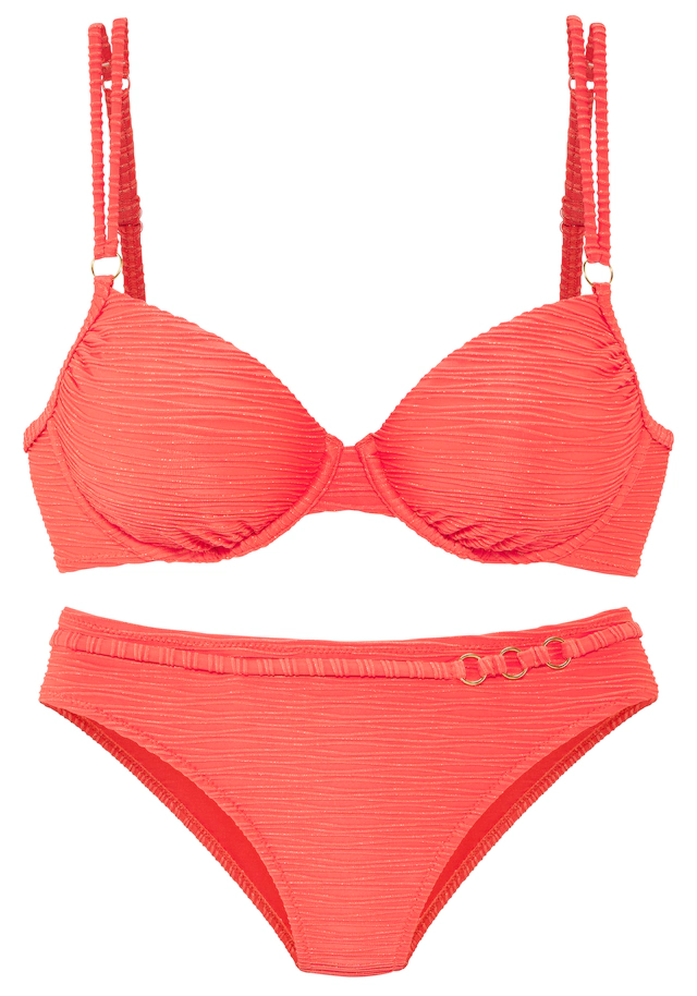 LASCANA Bügel-Bikini 0 Stk. Glitzernde Strukturware