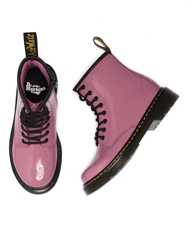 DR. MARTENS Schnürboots »Junior 1460 8-Loch Lacklederstiefel« Lackstiefel, Kinderstiefel, Freizeitschuh mit Reißverschluss