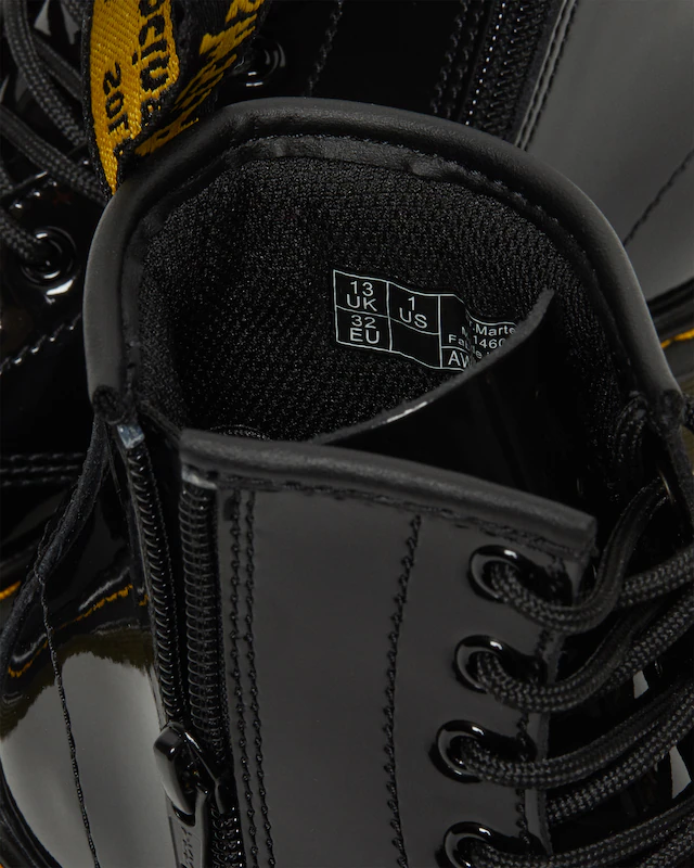 DR. MARTENS Schnürboots »Junior 1460 8-Loch Lacklederstiefel« Lackstiefel, Kinderstiefel, Freizeitschuh mit Reißverschluss