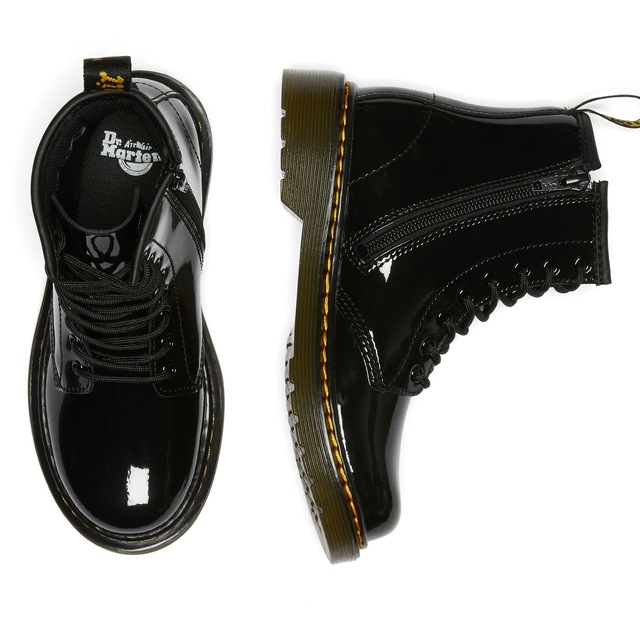 DR. MARTENS Schnürboots »Junior 1460 8-Loch Lacklederstiefel« Lackstiefel, Kinderstiefel, Freizeitschuh mit Reißverschluss