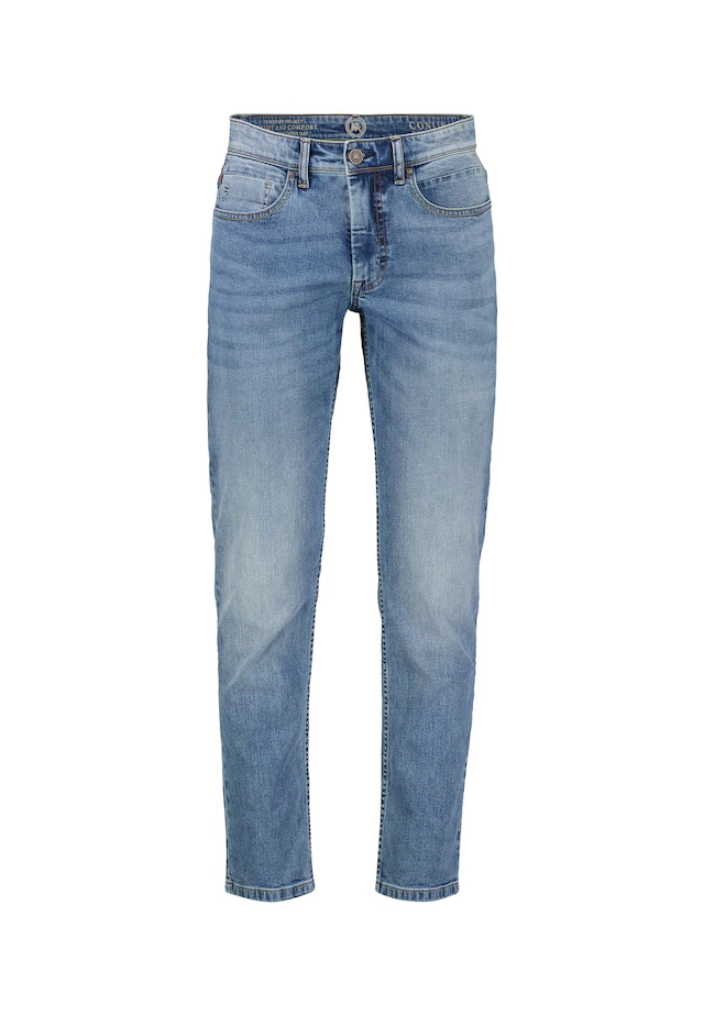 LERROS Slim-fit-Jeans »CONLIN 5-Pocket Stretch-Denim, SLIM FIT« Herren Jeans, blau, bequem, Used-Look, 99% Baumwolle, 1% Elasthan