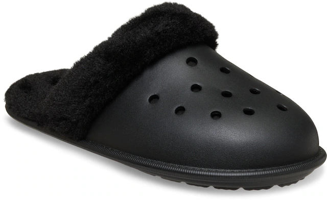 Crocs Pantoffel »Classic Fuzz Scuff« Hausschuh, Clog mit Warmfutter