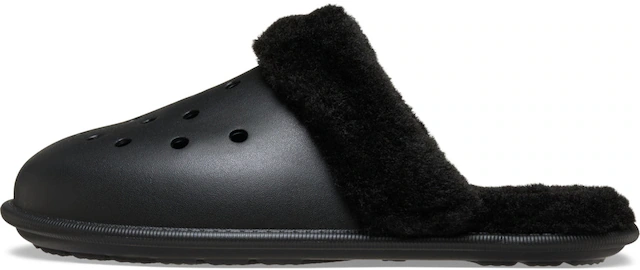 Crocs Pantoffel »Classic Fuzz Scuff« Hausschuh, Clog mit Warmfutter