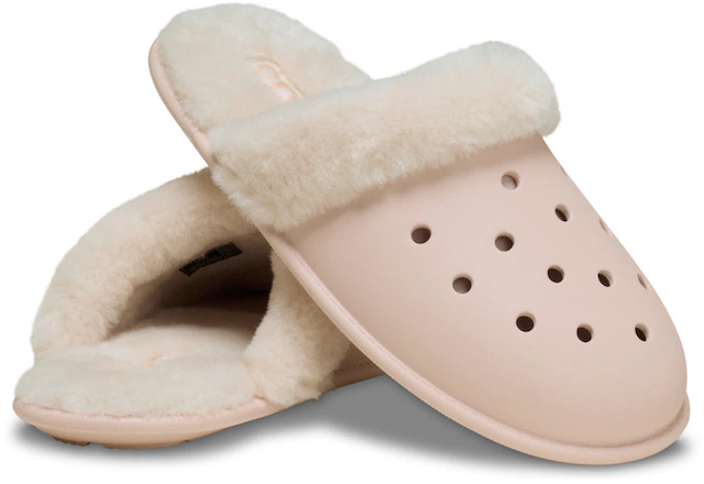 Crocs Pantoffel »Classic Fuzz Scuff« mit gepolsterter Innensohle