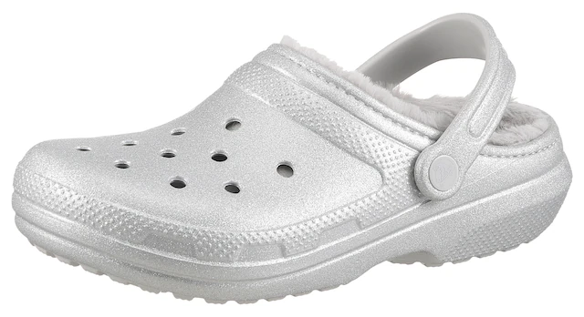 Crocs Clog »Classic Fuzz Lined Glitter« mit Lüftungsöffnungen