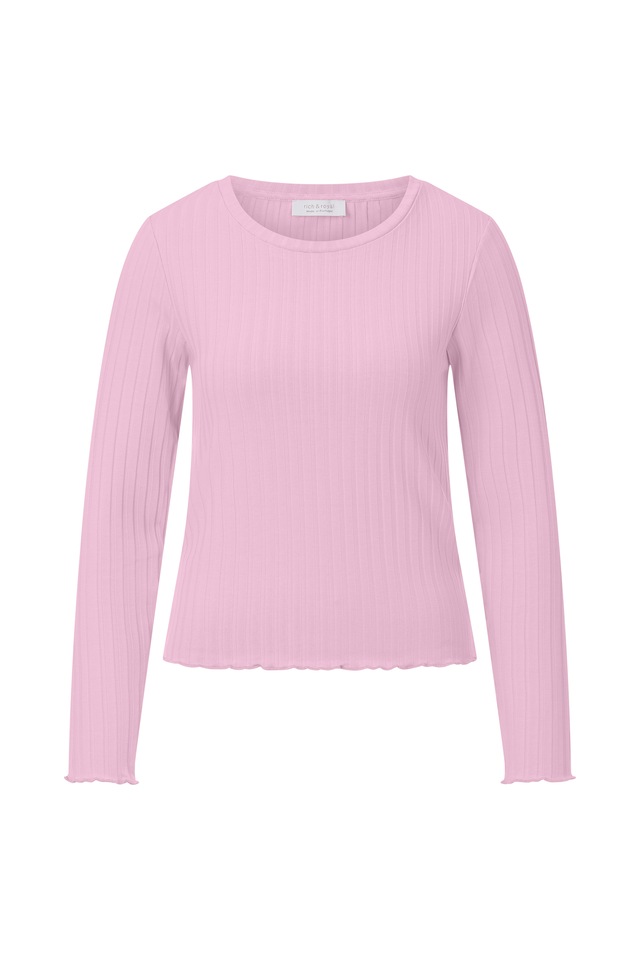 RICHROYAL Longsleeve perfekt zum drunterziehen, mit Rollkante am Ausschnitt