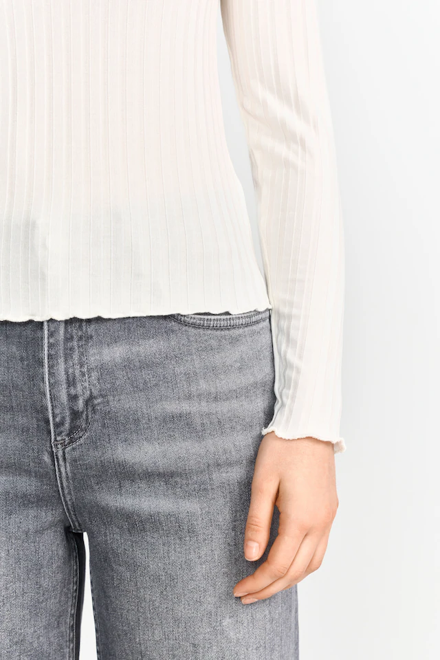 RICHROYAL Longsleeve perfekt zum drunterziehen, mit Rollkante am Ausschnitt