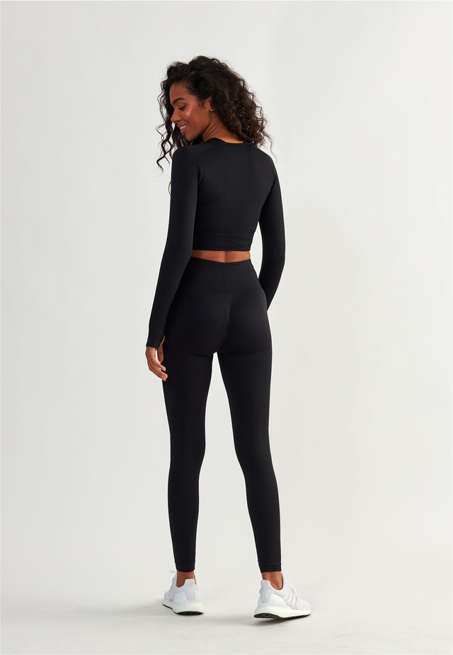 BeShaped Trainingstights »Femme Force« mit angesagtem Jacquard-Muster