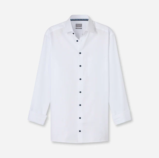 OLYMP Businesshemd »Luxor Comfort Fit New-Kentkragen« kontrastfarbene Details an Krageninnenseite, comfort fit