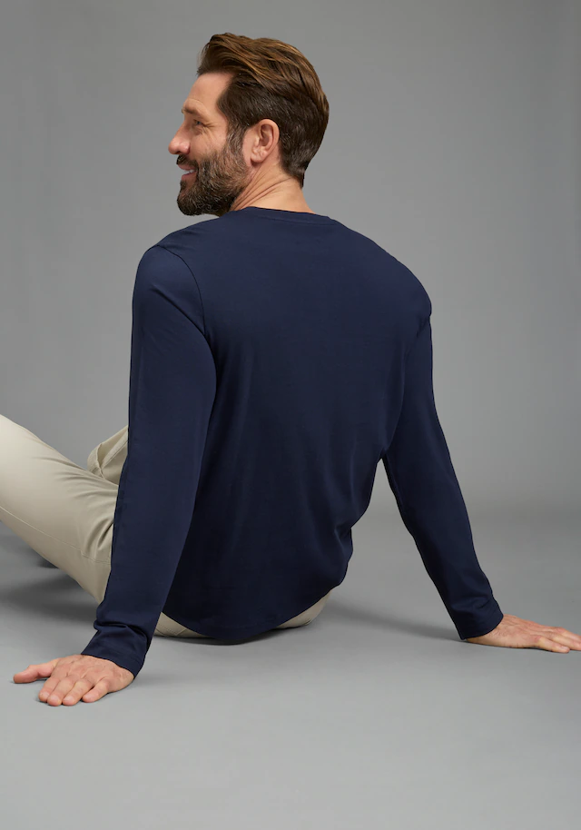 Man's World Langarmshirt »neue Farbe !« 3er-Pack, Langarm, unifarben, aus Baumwolle, im 3er-Pack