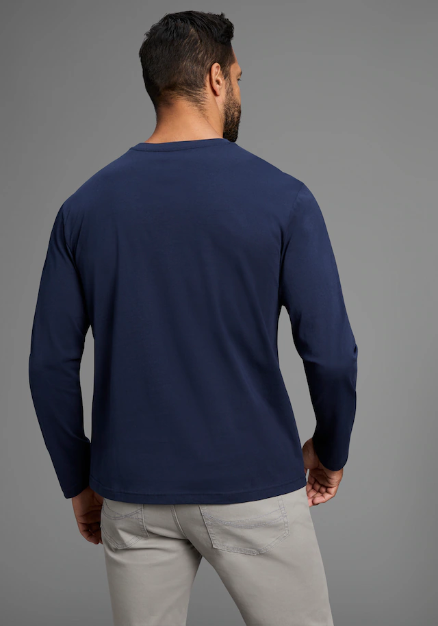 Man's World Langarmshirt »neue Farbe !« 3er-Pack, Langarm, unifarben, aus Baumwolle, im 3er-Pack