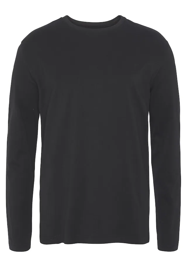 Man's World Langarmshirt »neue Farbe !« 3er-Pack, Langarm, unifarben, aus Baumwolle, im 3er-Pack