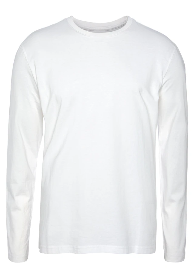 Man's World Langarmshirt »neue Farbe !« 3er-Pack, Langarm, unifarben, aus Baumwolle, im 3er-Pack