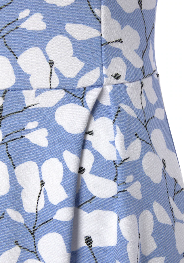 Beachtime by Lascana Midikleid »mit ausgestelltem Rockteil mit Blumendruck, Jerseykleid« Ohne Taschen Elegantes Sommerkleid, Druckkleid, A-Linien-Kleid, casual-chic
