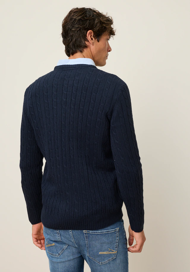 Man's World Rundhalspullover »Neue Kollektion! Highlight allover Zopfmuster!« weicher Griff, Perfekt für die kältere Jahreszeit