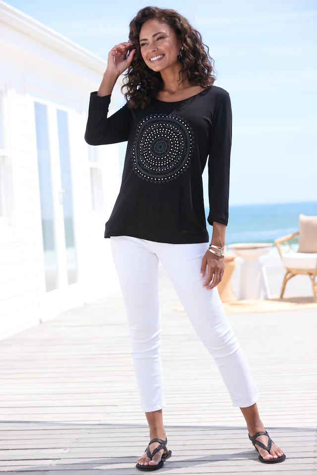 LASCANA 7/8-Jeggings »aus weichem Stretch-Denim« in Skinny-Form, Stretch-Denim, Basic, Röhrenhose