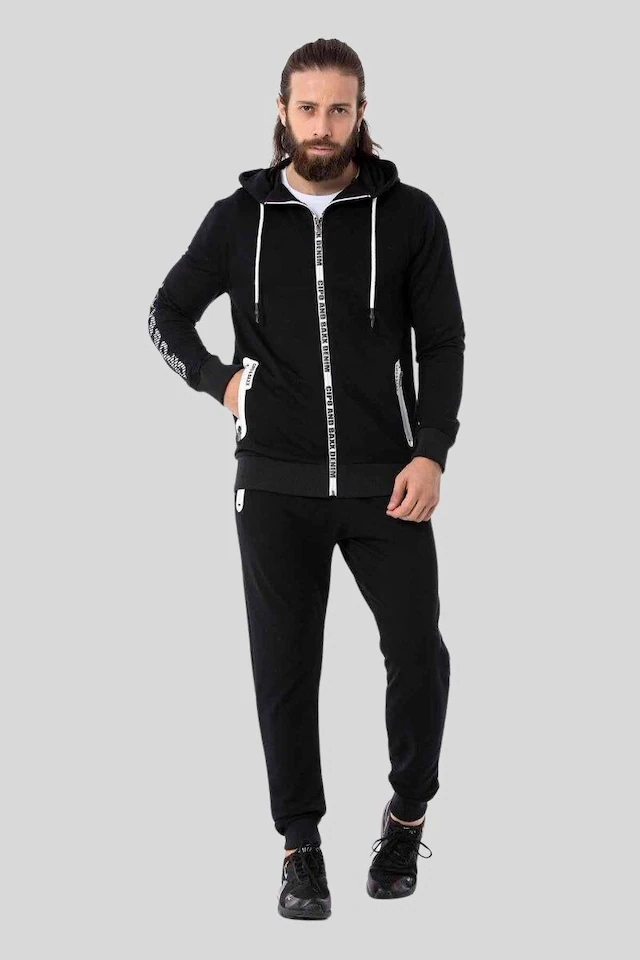 Cipo & Baxx Trainingsanzug »HOMEWEAR« 2 Stk. mit Allover-Musterung