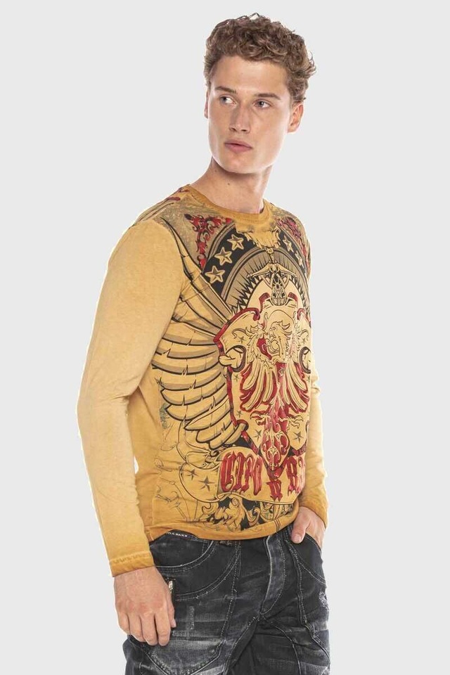 Cipo & Baxx T-Shirt »Sweatshirts« mit Print und Glanzdruck
