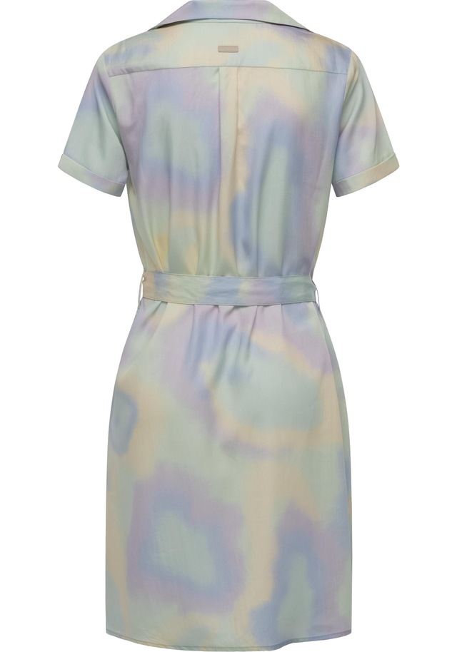 Ragwear Sommerkleid »Sawira« Eingrifftaschen Gemustertes Midikleid mit Knopfleiste