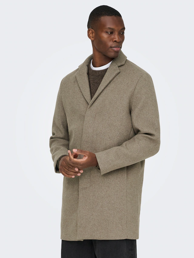ONLY & SONS Kurzmantel »ONSARON WOOL COAT OTW«