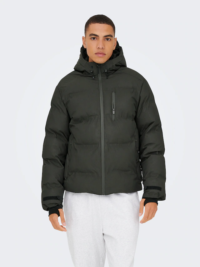 ONLY & SONS Steppjacke »ONSMATHIS PUFFER OTW« mit Kapuze