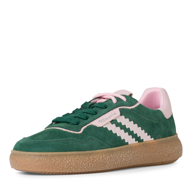 Tamaris Plateausneaker , Freizeitschuh, Halbschuh, Schnürschuh mit Kontrastbesatz