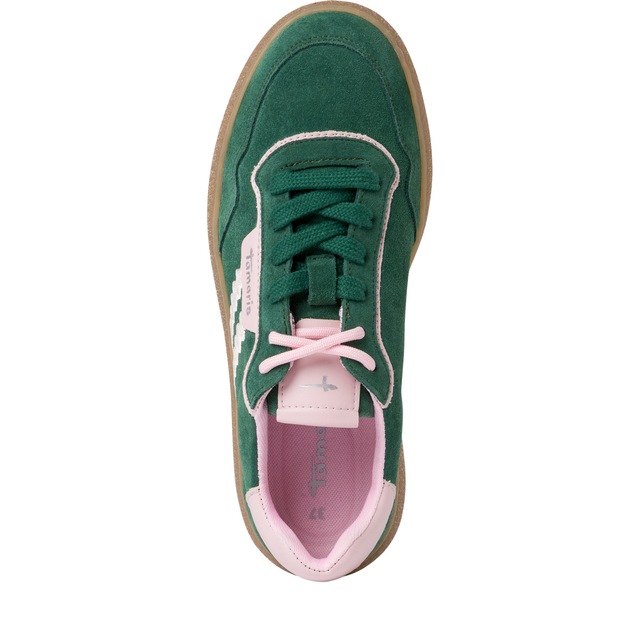 Tamaris Plateausneaker , Freizeitschuh, Halbschuh, Schnürschuh mit Kontrastbesatz
