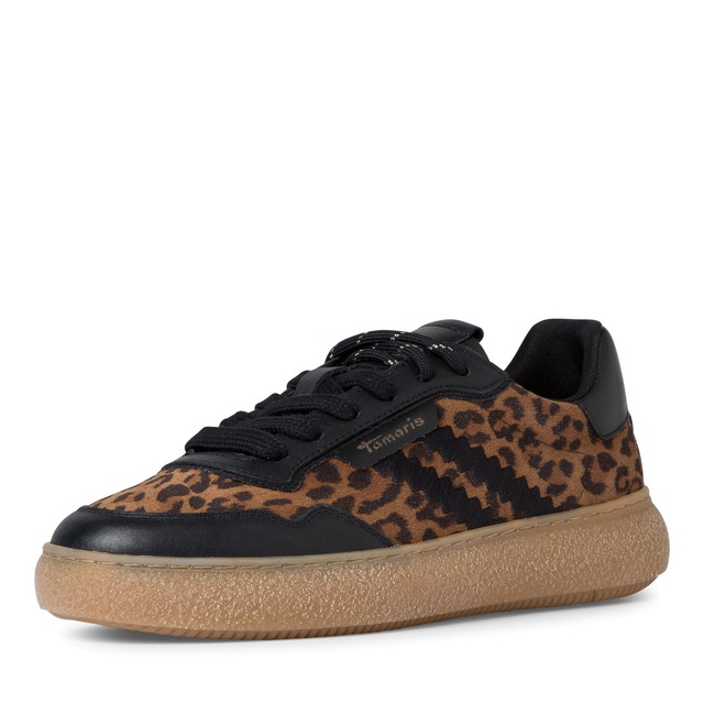 Tamaris Plateausneaker , Freizeitschuh, Halbschuh, Schnürschuh mit Kontrastbesatz