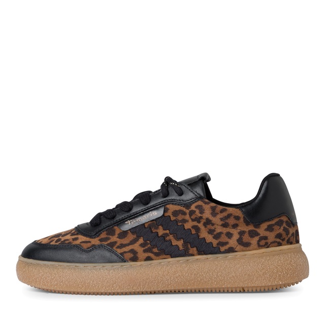 Tamaris Plateausneaker , Freizeitschuh, Halbschuh, Schnürschuh mit Kontrastbesatz