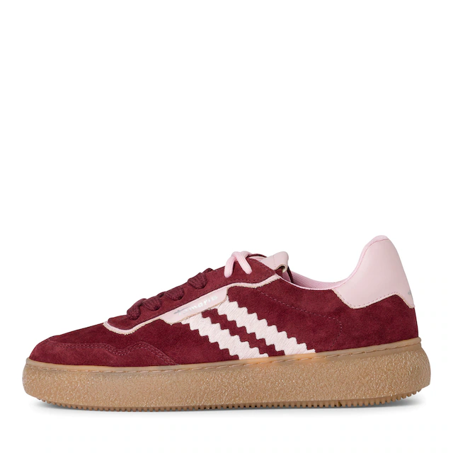 Tamaris Plateausneaker , Freizeitschuh, Halbschuh, Schnürschuh mit Kontrastbesatz