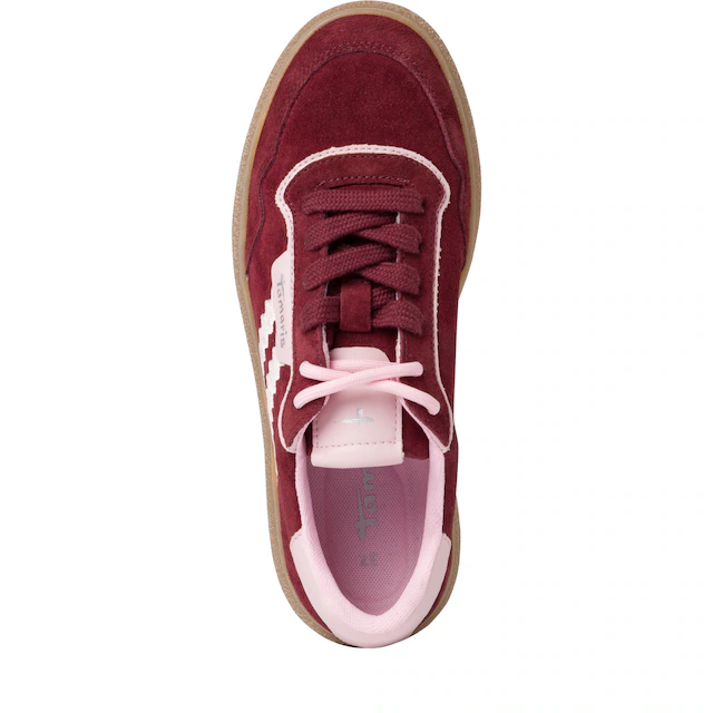 Tamaris Plateausneaker , Freizeitschuh, Halbschuh, Schnürschuh mit Kontrastbesatz