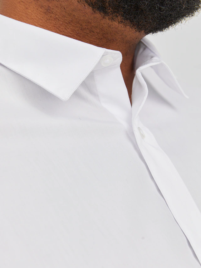 Jack & Jones PlusSize Langarmhemd »JJJOE SHIRT LS PLAIN PLS« Materialmix, normal geschnitten
