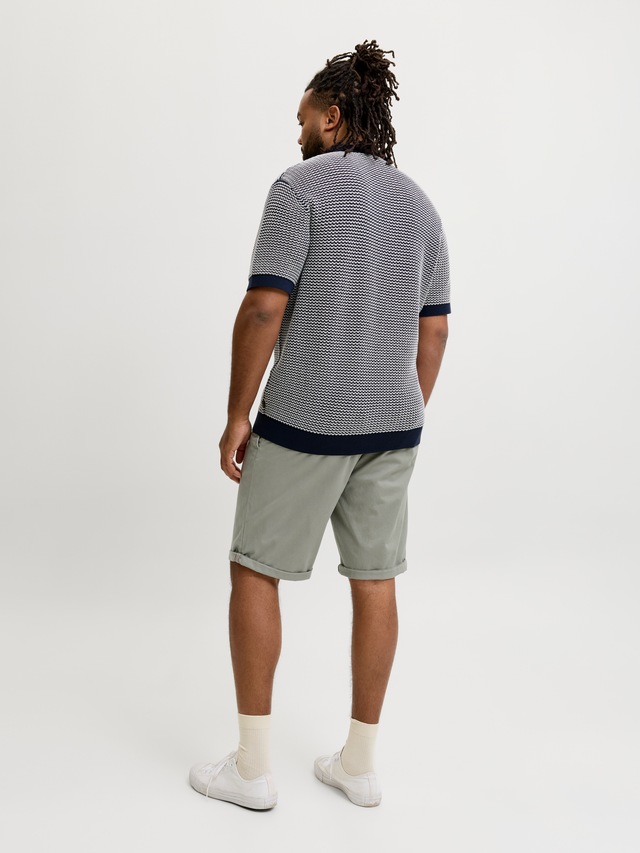 Jack & Jones PlusSize Chinoshorts »JPSTBOWIE JJSHORTS SOLID SN PLS« mit Umschlag