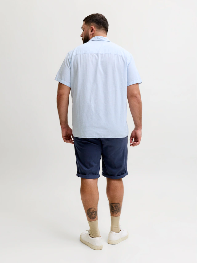 Jack & Jones PlusSize Chinoshorts »JPSTBOWIE JJSHORTS SOLID SN PLS« mit Umschlag