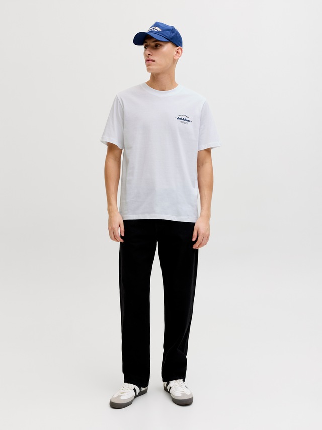 Jack & Jones Rundhalsshirt »JJBRANDON TEE SS CREW NECK«