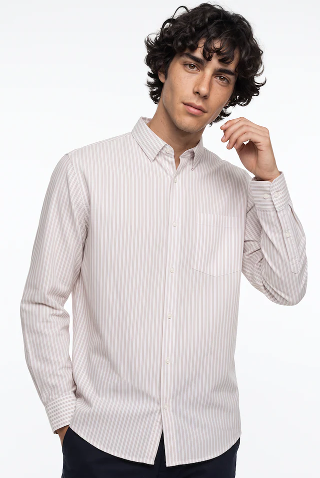 Jack & Jones Langarmhemd »JJCOLE POPLIN STRIPE SHIRT LS«