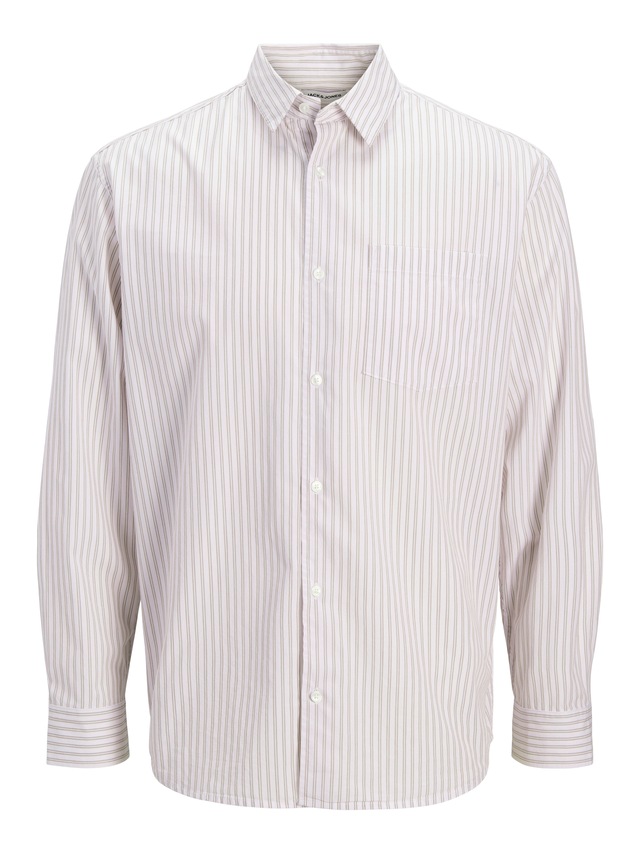 Jack & Jones Langarmhemd »JJCOLE POPLIN STRIPE SHIRT LS«