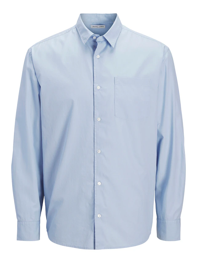 Jack & Jones Langarmhemd »JJCOLE POPLIN STRIPE SHIRT LS«