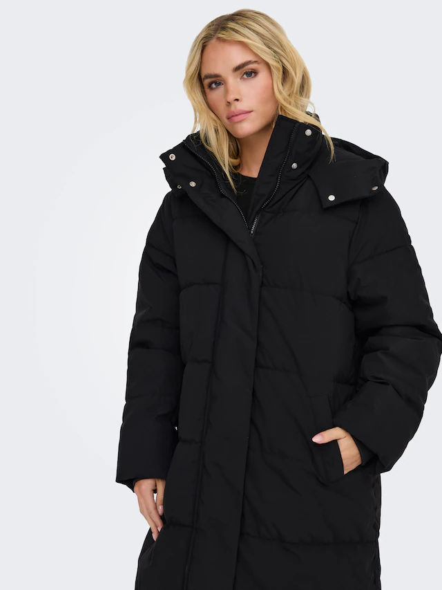 JDY Steppmantel »JDYMAJA LONG PADDED JACKET OTW YFM NOOS« Kunstfaser